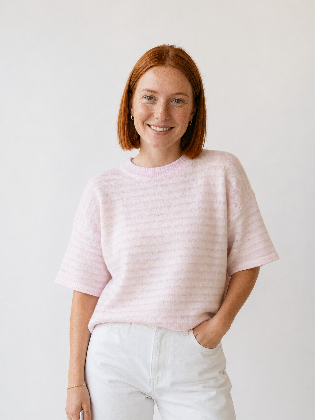 CAMISETA DE ALGODÓN CON RAYAS SUAVES