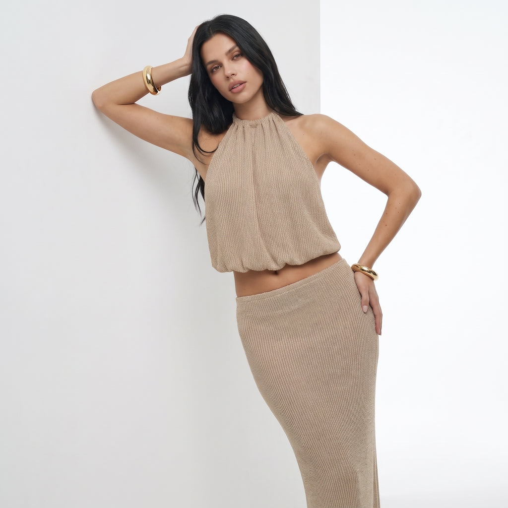 ORIELLE | CONJUNTO HALTER DE DOS PIEZAS