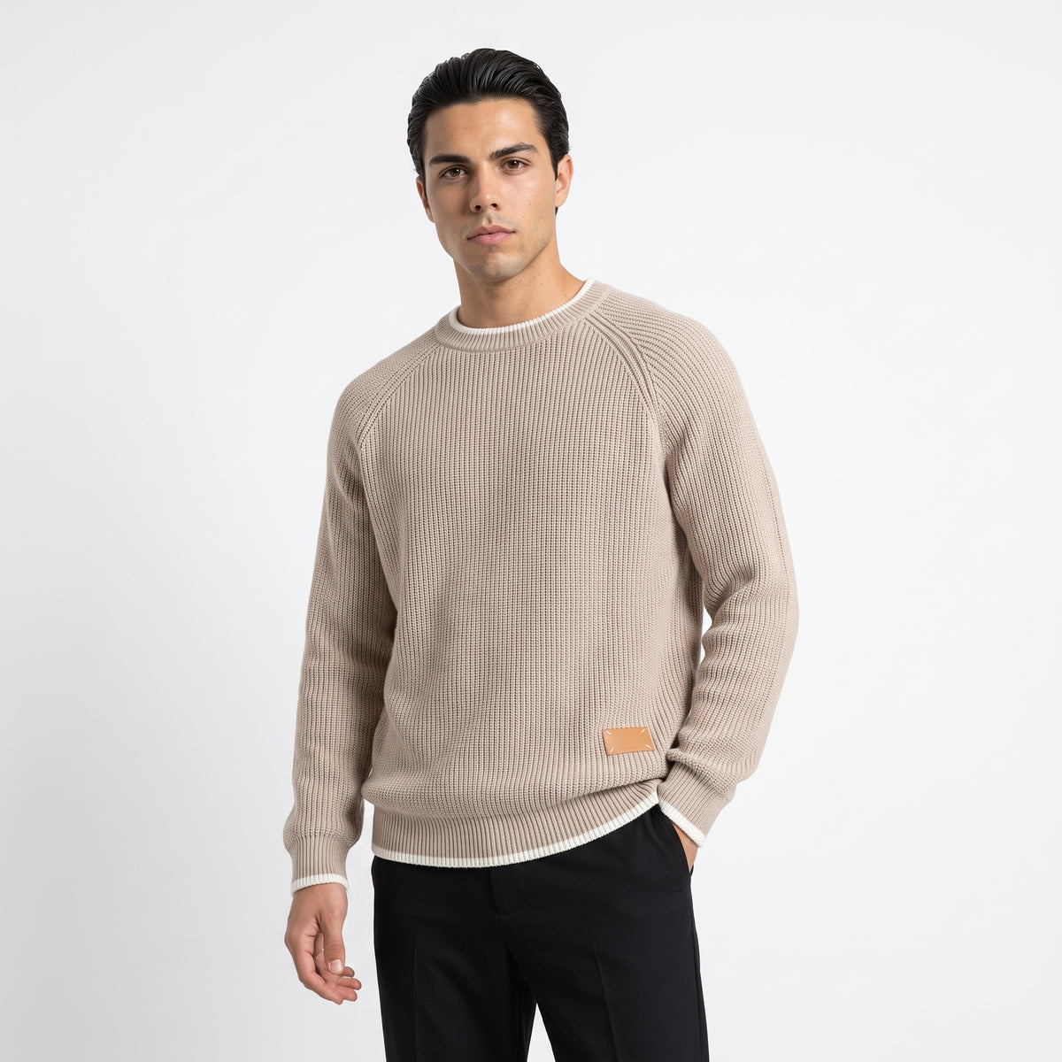 CANNELINE | SUETER DE CUELLO REDONDO ACANALADO