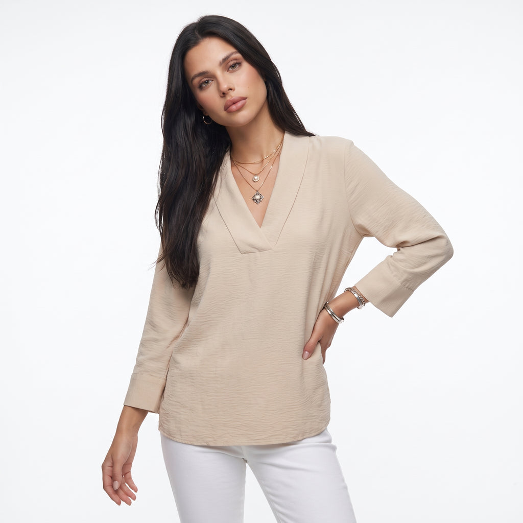 CHALINE | BLUSA CON CUELLO CHAL