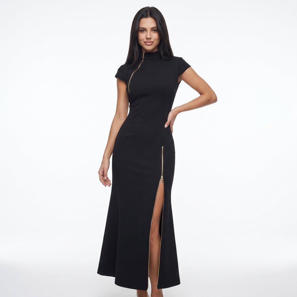 ZIPPOLINE | VESTIDO MIDI CON CREMALLERA
