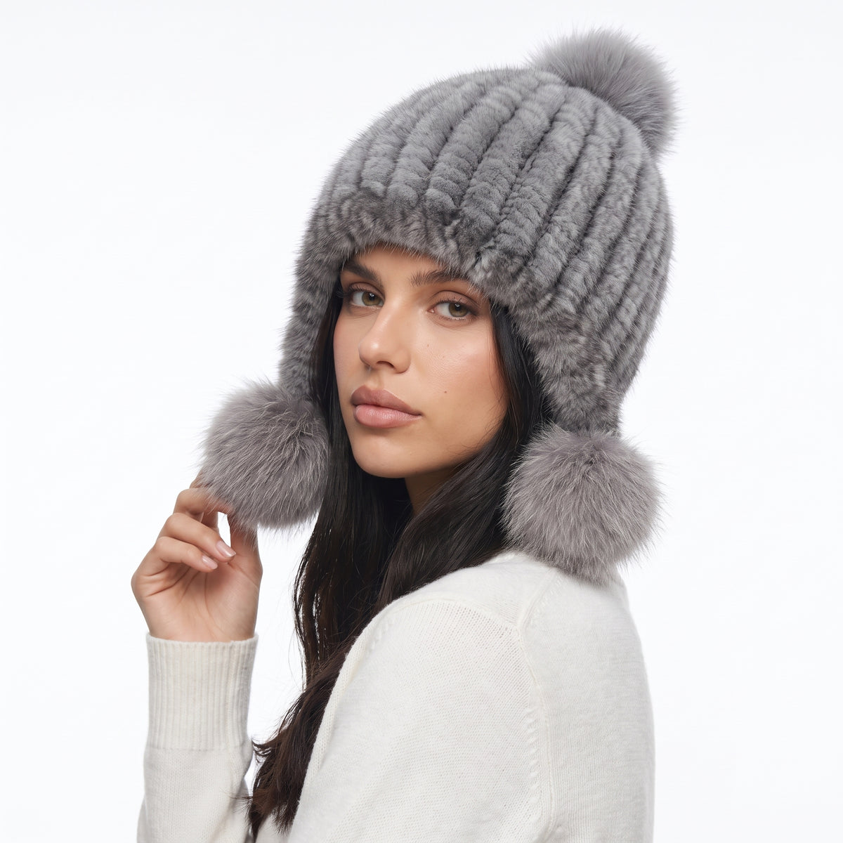 SCINTILLELLE | GORRO DE PIEL SINTETICA