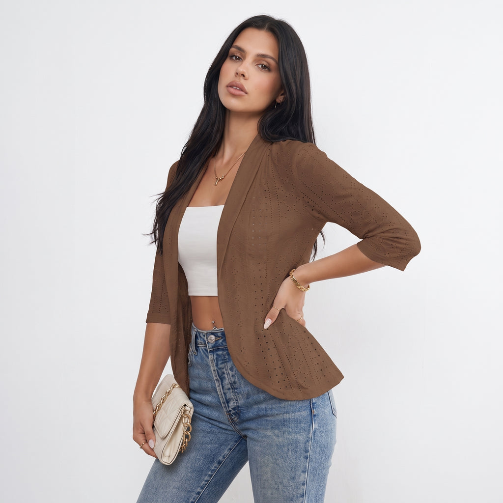 OEILLETINE | BLAZER CON CALADO