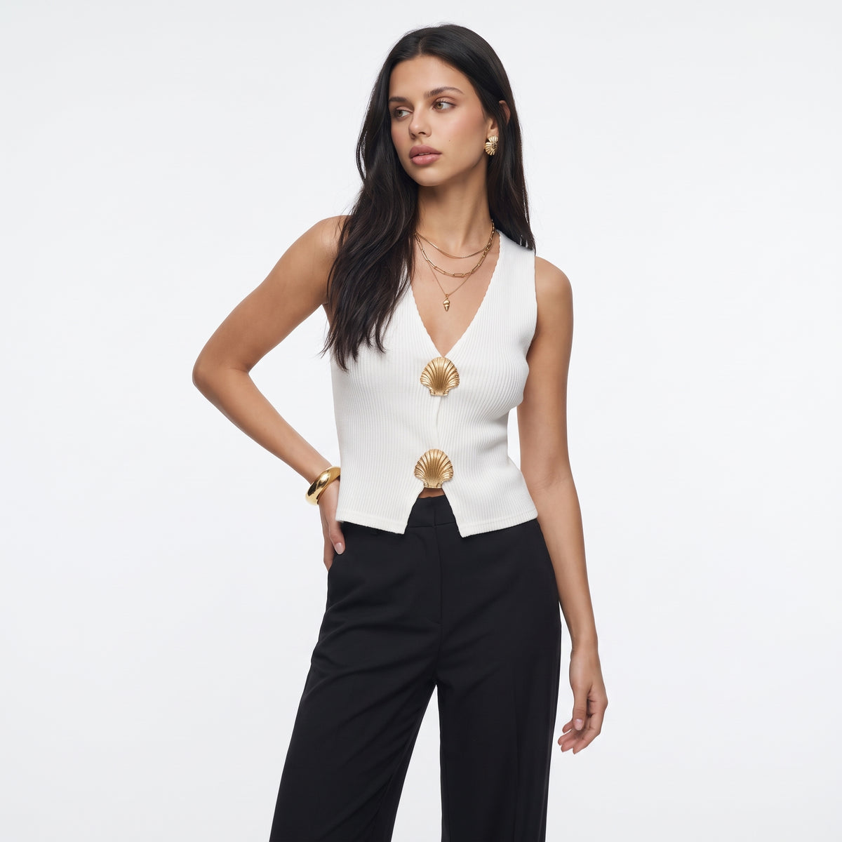 BOUTONNINE | TOP CON BOTONES