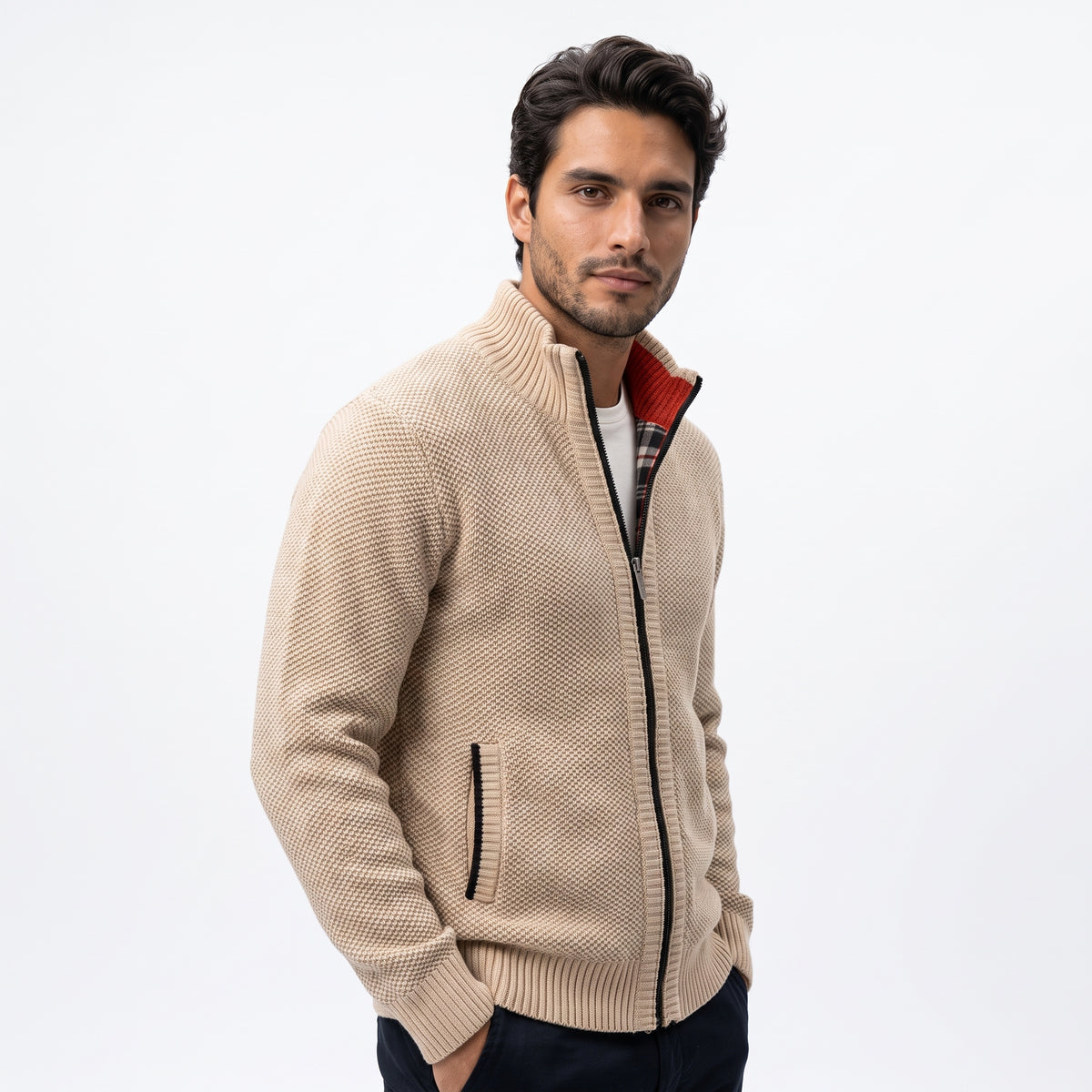LORMONT | CHAQUETA DE PUNTO CON CREMALLERA