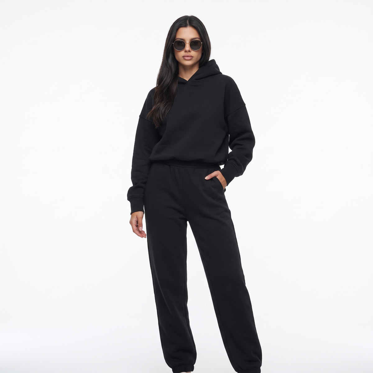 ESSENTIELLE | CONJUNTO DE SUDADERA CON CAPUCHA Y JOGGER
