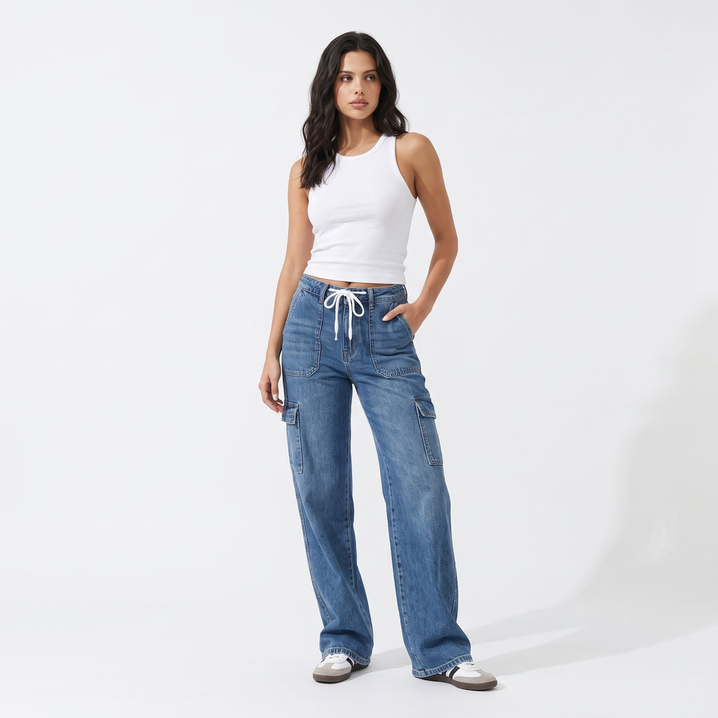 CARGOLINE | JEAN CARGO DE PIERNA ANCHA