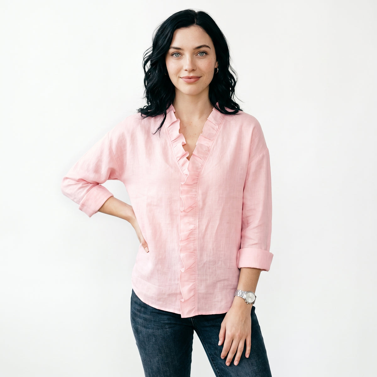 MARGAUX-ANNE | BLUSA CON VOLANTES SUSAN