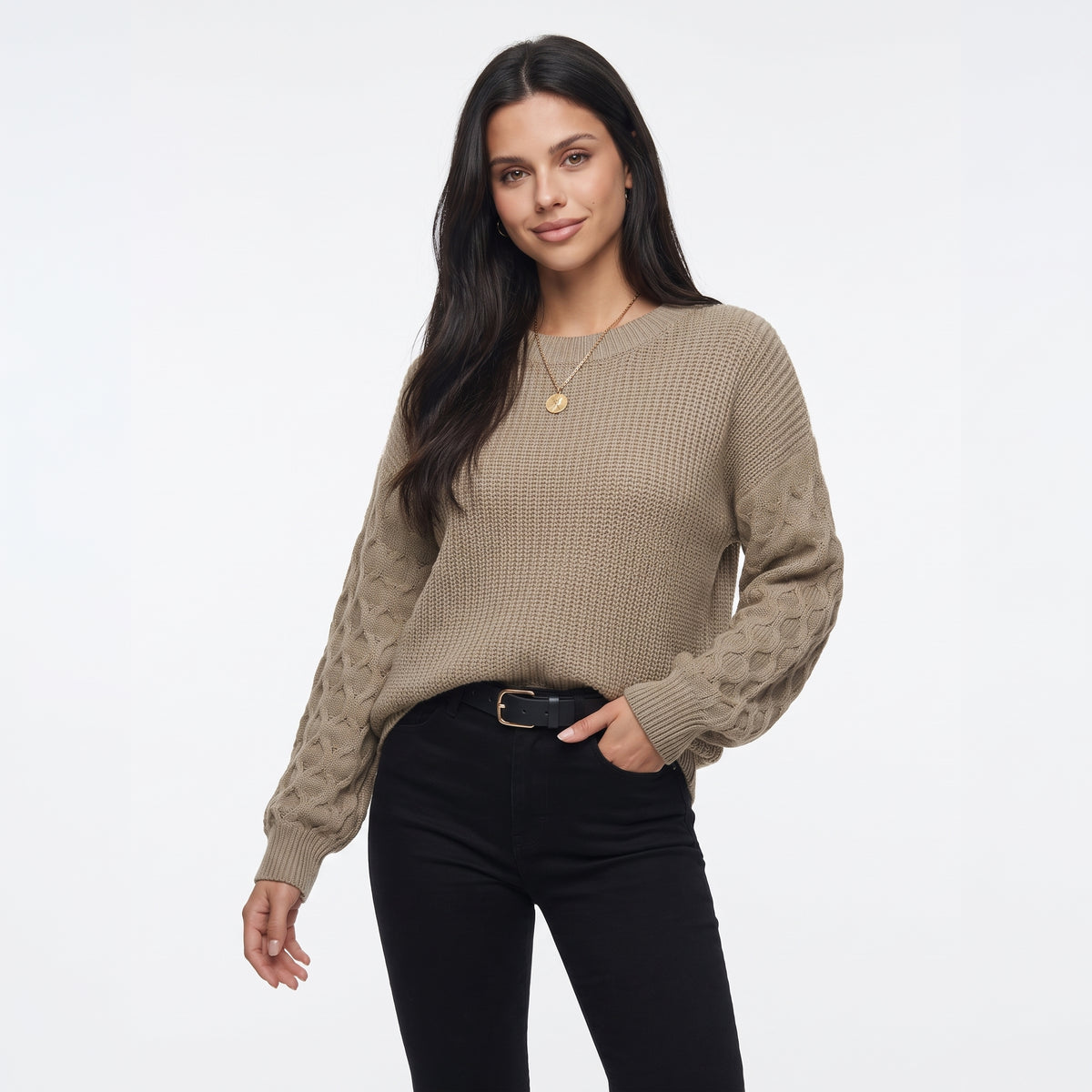 LOSANGELLE | PULLOVER DE PUNTO CON ROMBOS
