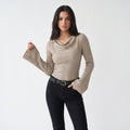 CLOCHETTE | TOP CON MANGAS ACAMPANADAS