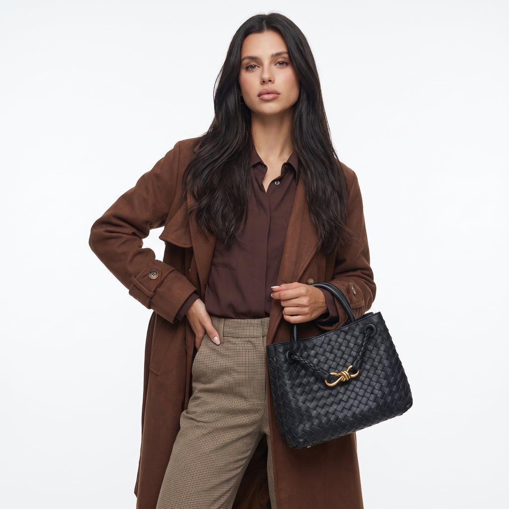 CHANTILLY | BOLSA DIARIA TEJIDA INDIGO