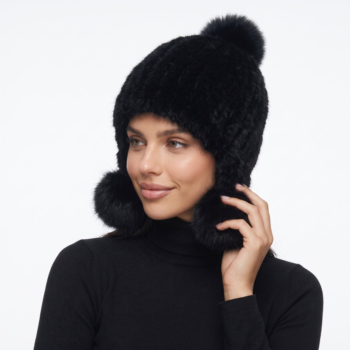 SCINTILLELLE | GORRO DE PIEL SINTETICA