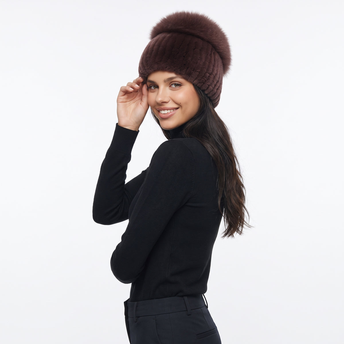 RENARDINE | GORRO DE PIEL DE ZORRO