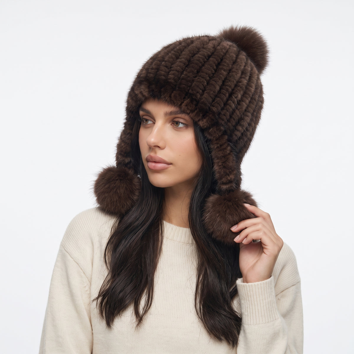 SCINTILLELLE | GORRO DE PIEL SINTETICA