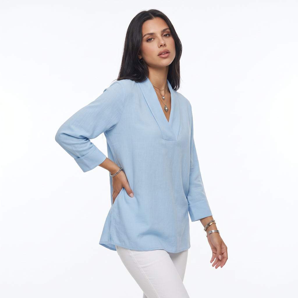 CHALINE | BLUSA CON CUELLO CHAL