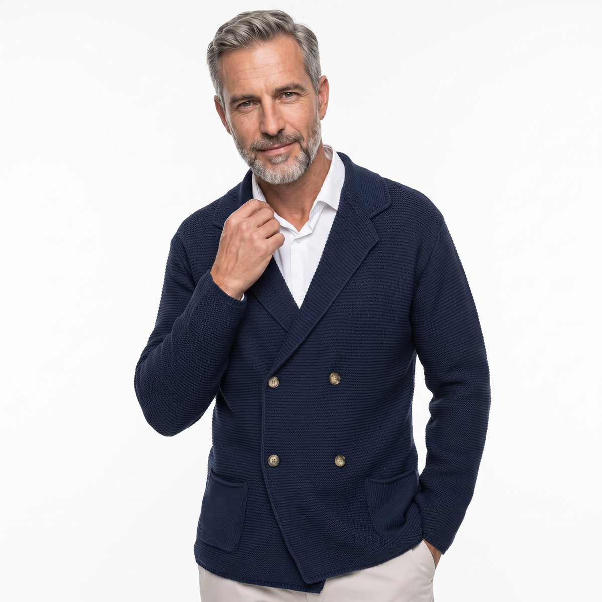 TEXTORIN | BLAZER DE PUNTO TEXTURIZADO
