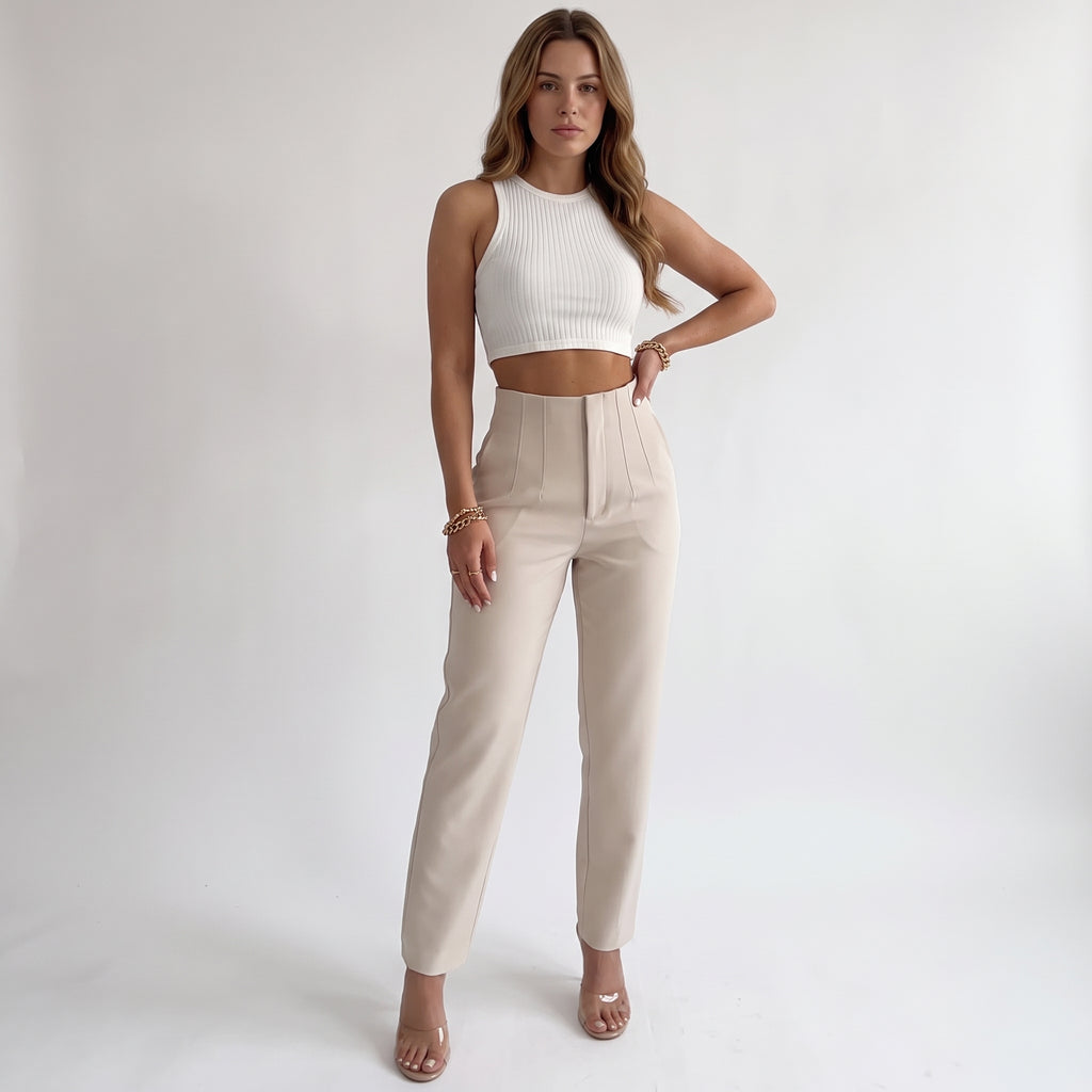 DORINE | PANTALONES DE TIRO ALTO