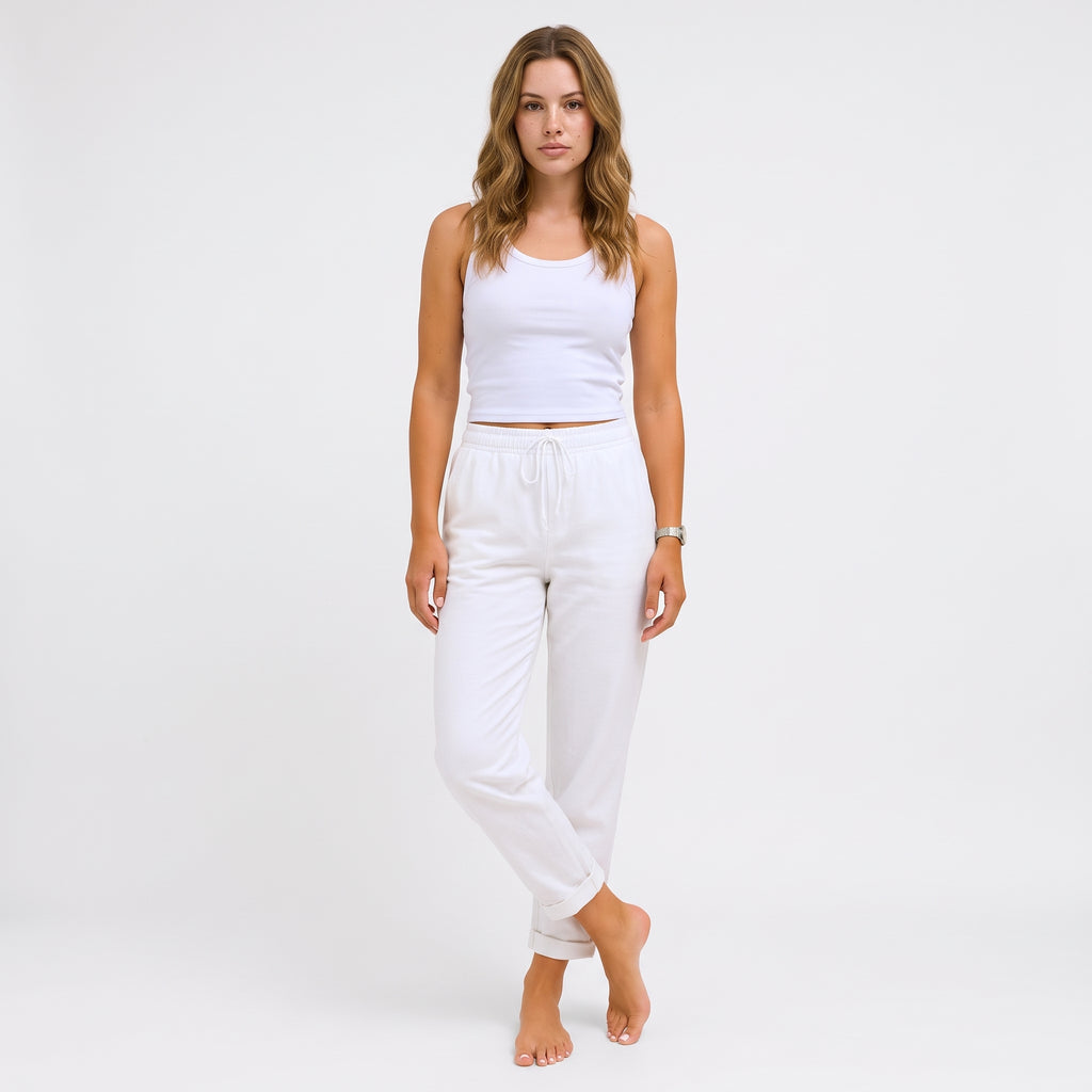 AZALEE | PANTALONES DE LINO ELASTICOS