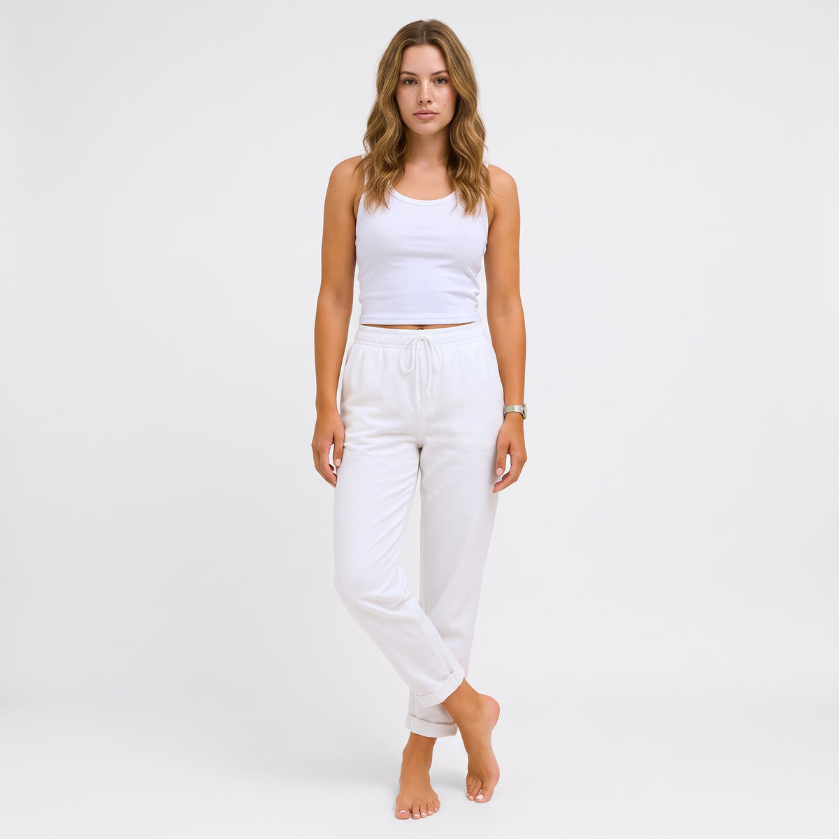 AZALEE | PANTALONES DE LINO ELASTICOS