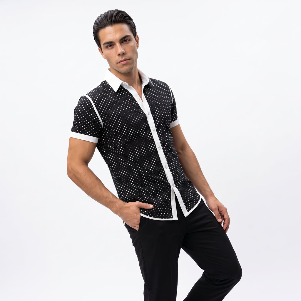 CONTRASTINE | CAMISA CON BOTONES Y CONTRASTE