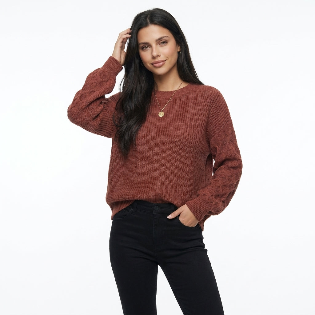 LOSANGELLE | PULLOVER DE PUNTO CON ROMBOS