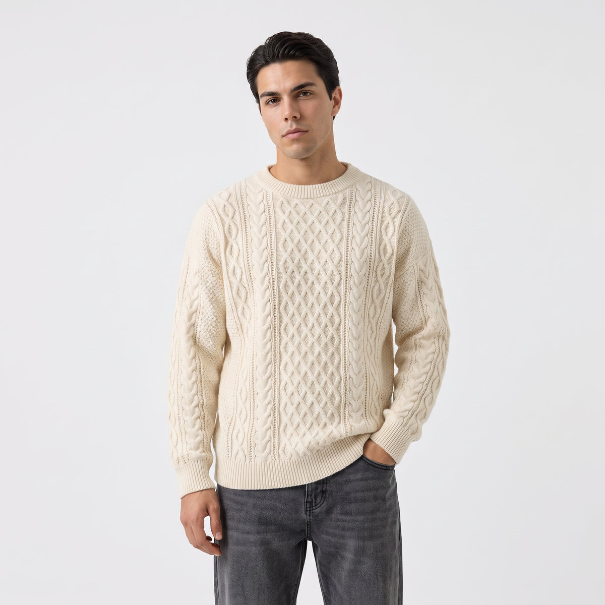 AUBEPINE | JERSEY DE PUNTO TRENZADO