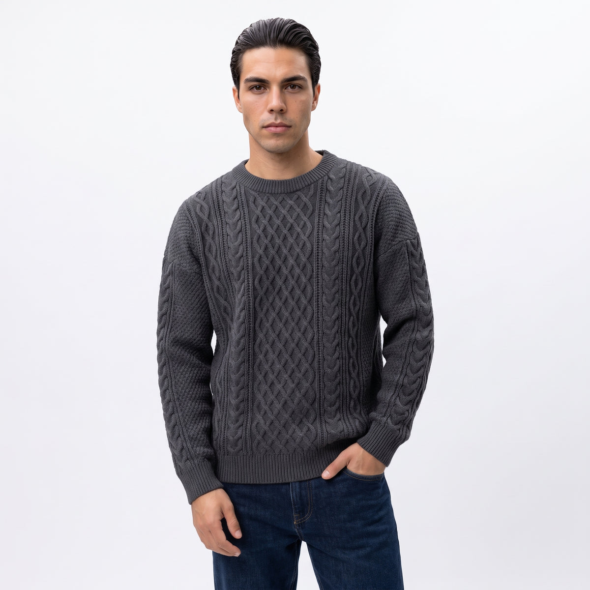 AUBEPINE | JERSEY DE PUNTO TRENZADO