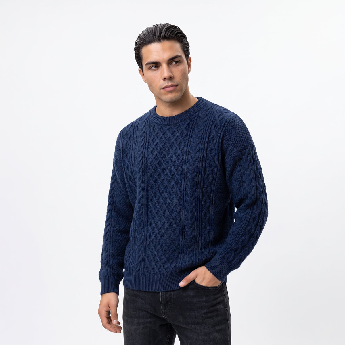 AUBEPINE | JERSEY DE PUNTO TRENZADO