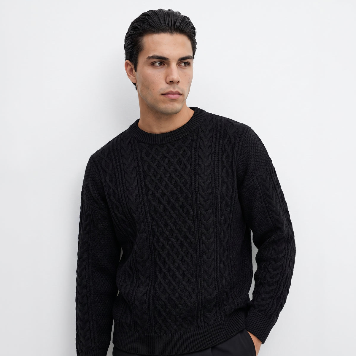 AUBEPINE | JERSEY DE PUNTO TRENZADO