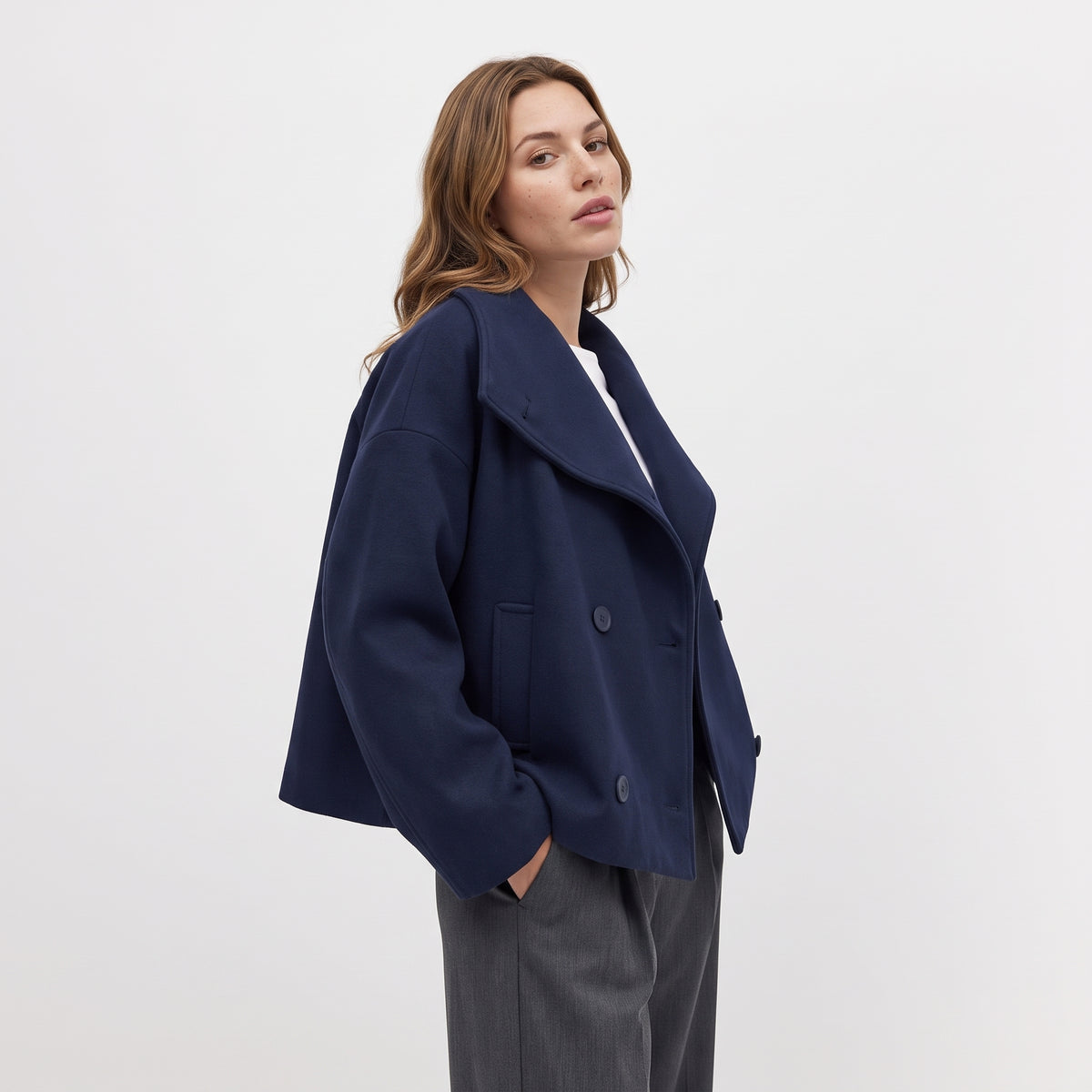 WALLIS | ABRIGO DE DOBLE BOTONADURA