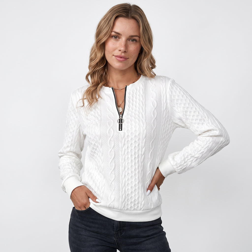CORENTINE | JERSEY DE PUNTO CON CREMALLERA SUAVE