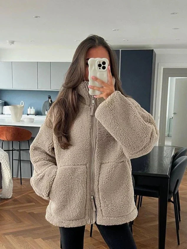Chaqueta de invierno suave y cálida