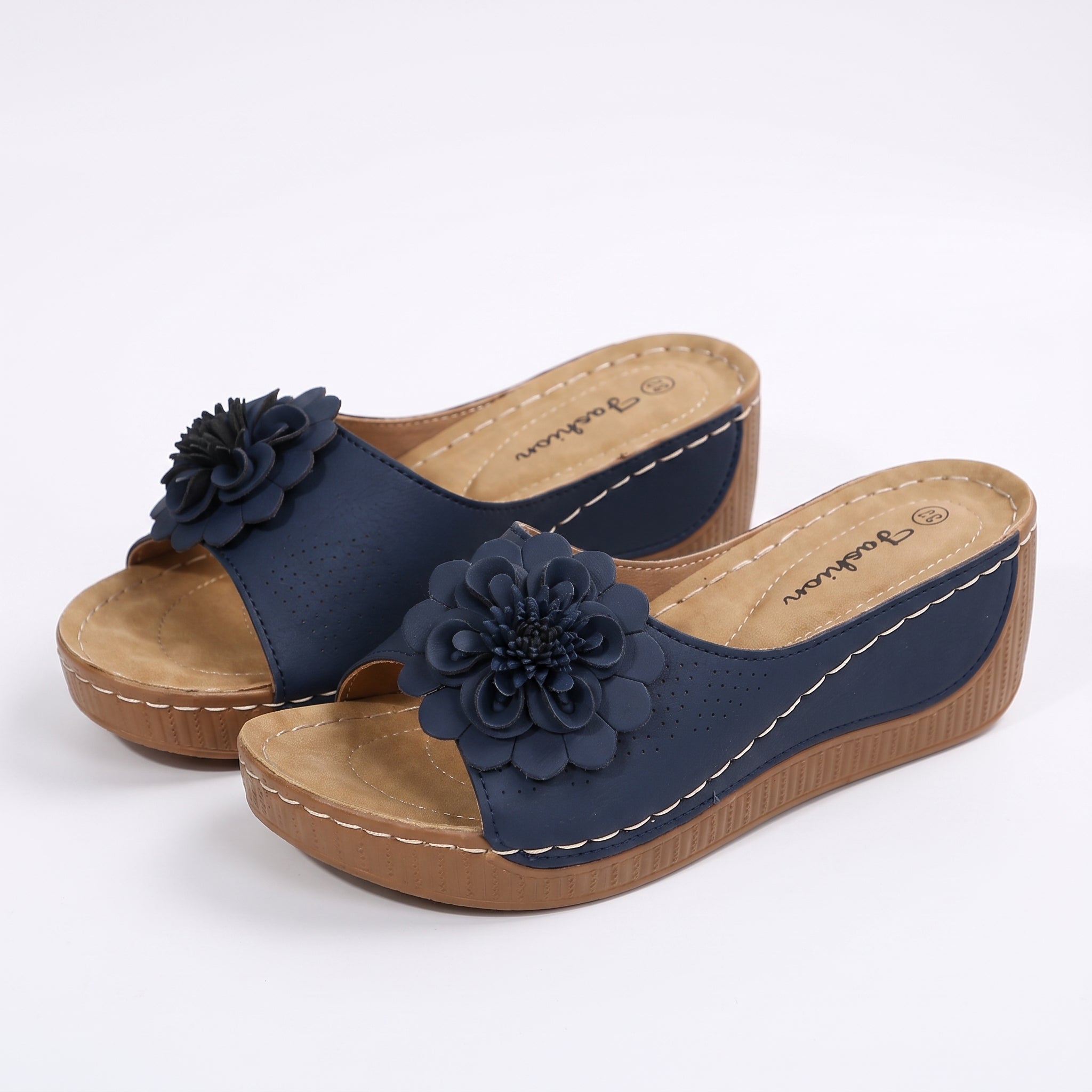 Andalucía | Mules Florales con Cuña Cómoda