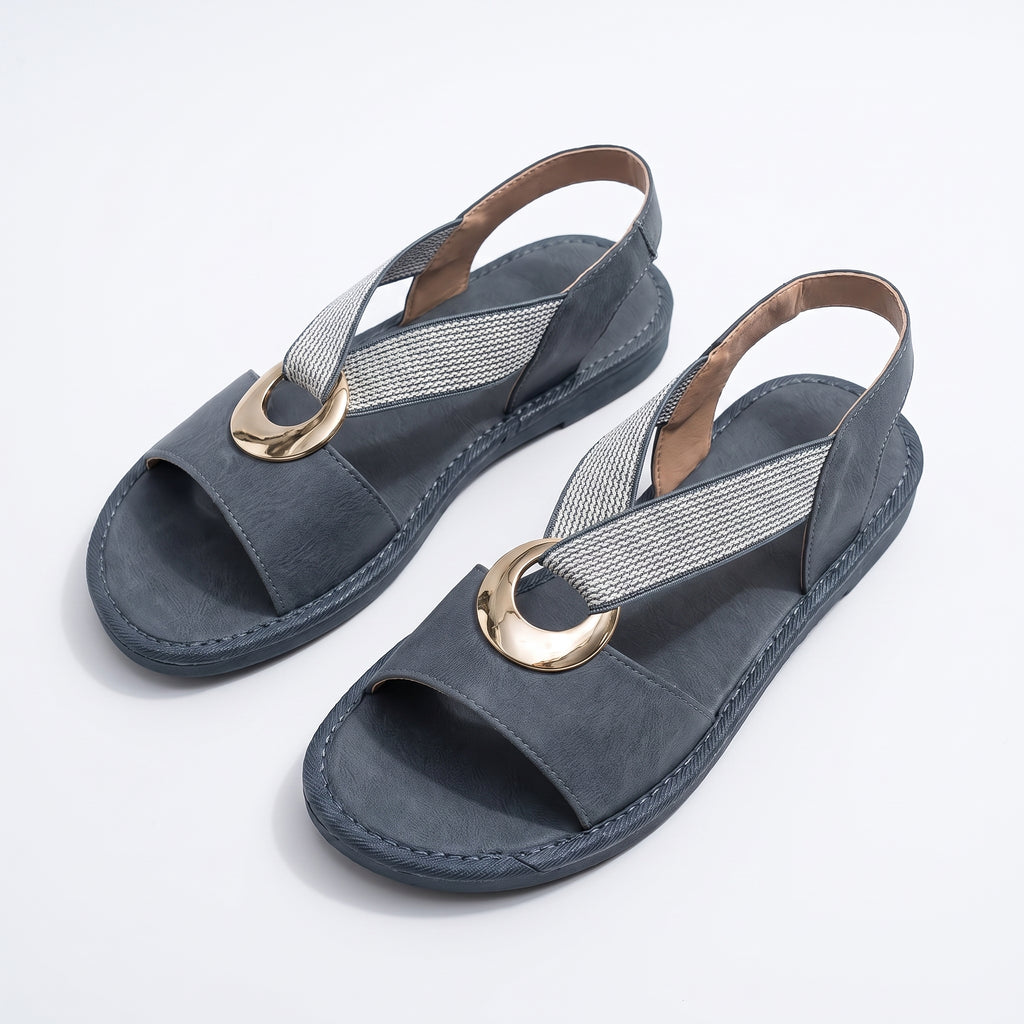 Sandalias con correas entrelazadas