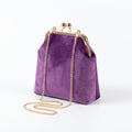 DUCHESSINE | CLUTCH DE TERCIOPELO CON CIERRE KISS-LOCK