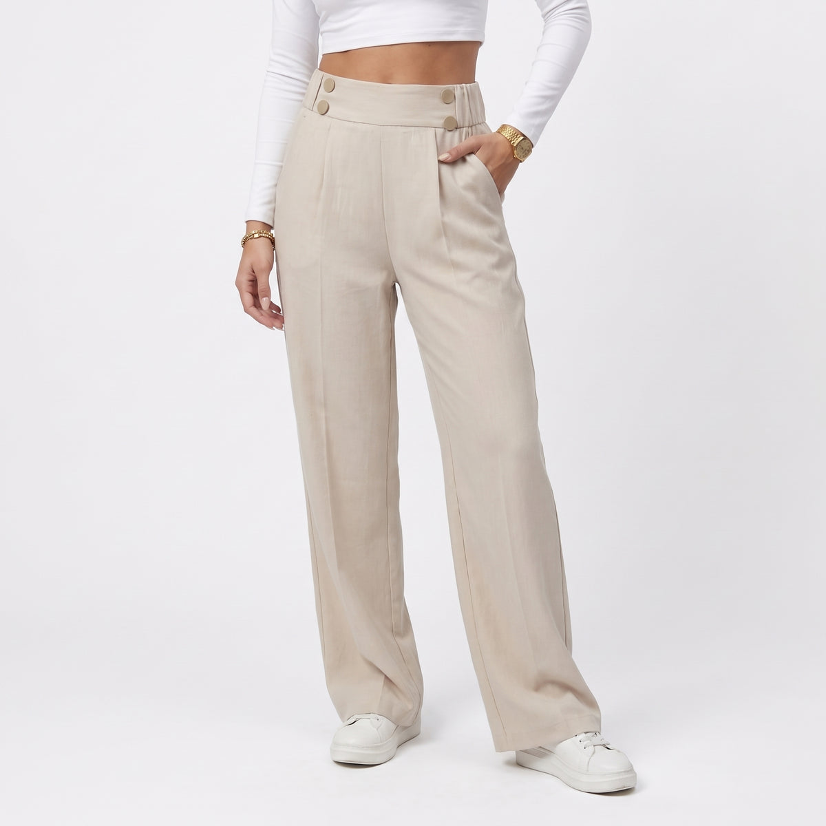TAILLEBOUTON | PANTALON CON BOTONES EN LA CINTURA
