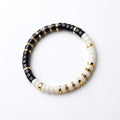KARMANE | PULSERA BODHI NATURAL BLANCO Y NEGRO