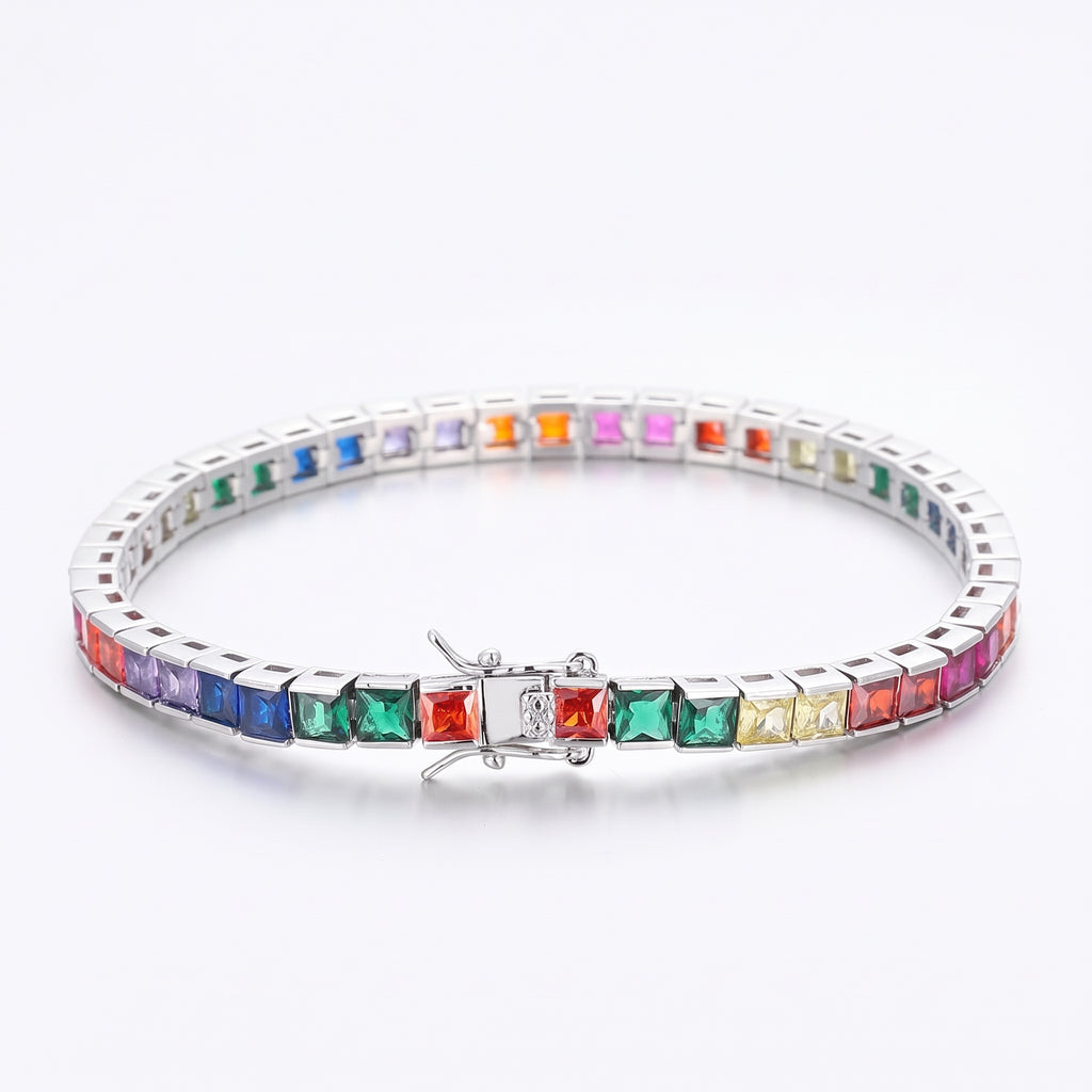 JOYARCOIRIS | PULSERA TENNIS DE ZIRCONIA DE COLORES