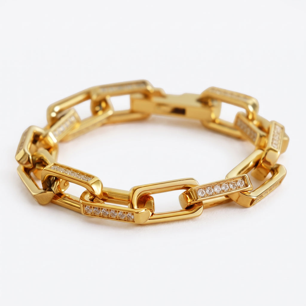 CARRATINE | PULSERA CUADRADA DE ZIRCON
