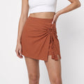 PERRINE | SHORTS CON FALDA Y CINTURA ALTA