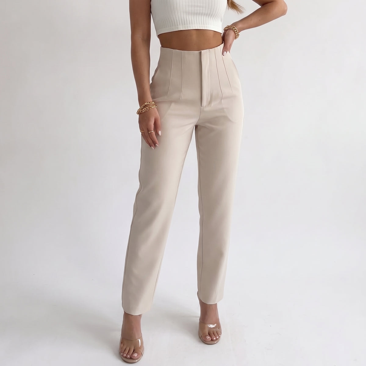 DORINE | PANTALONES DE TIRO ALTO