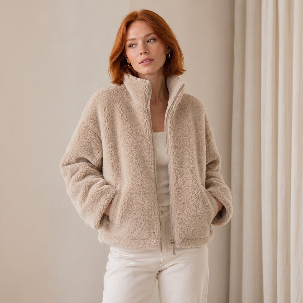Chaqueta de invierno suave y cálida