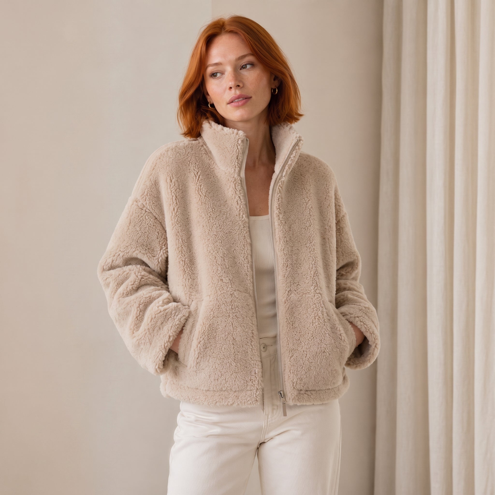 Chaqueta de invierno suave y cálida