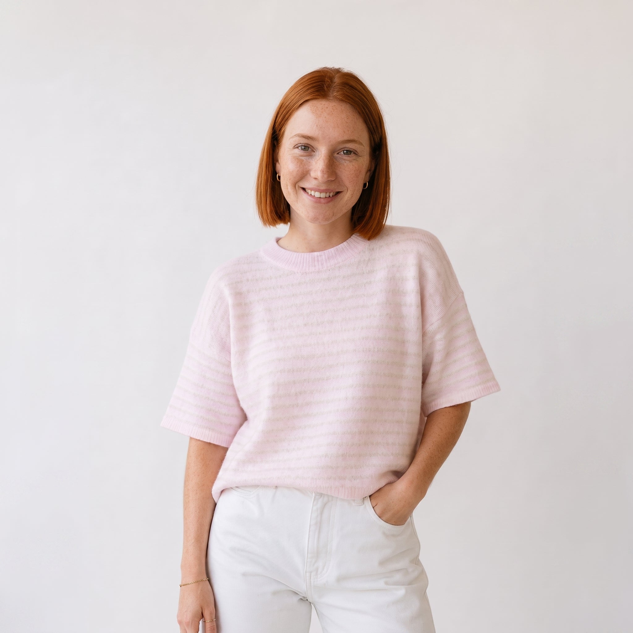 CAMISETA DE ALGODÓN CON RAYAS SUAVES