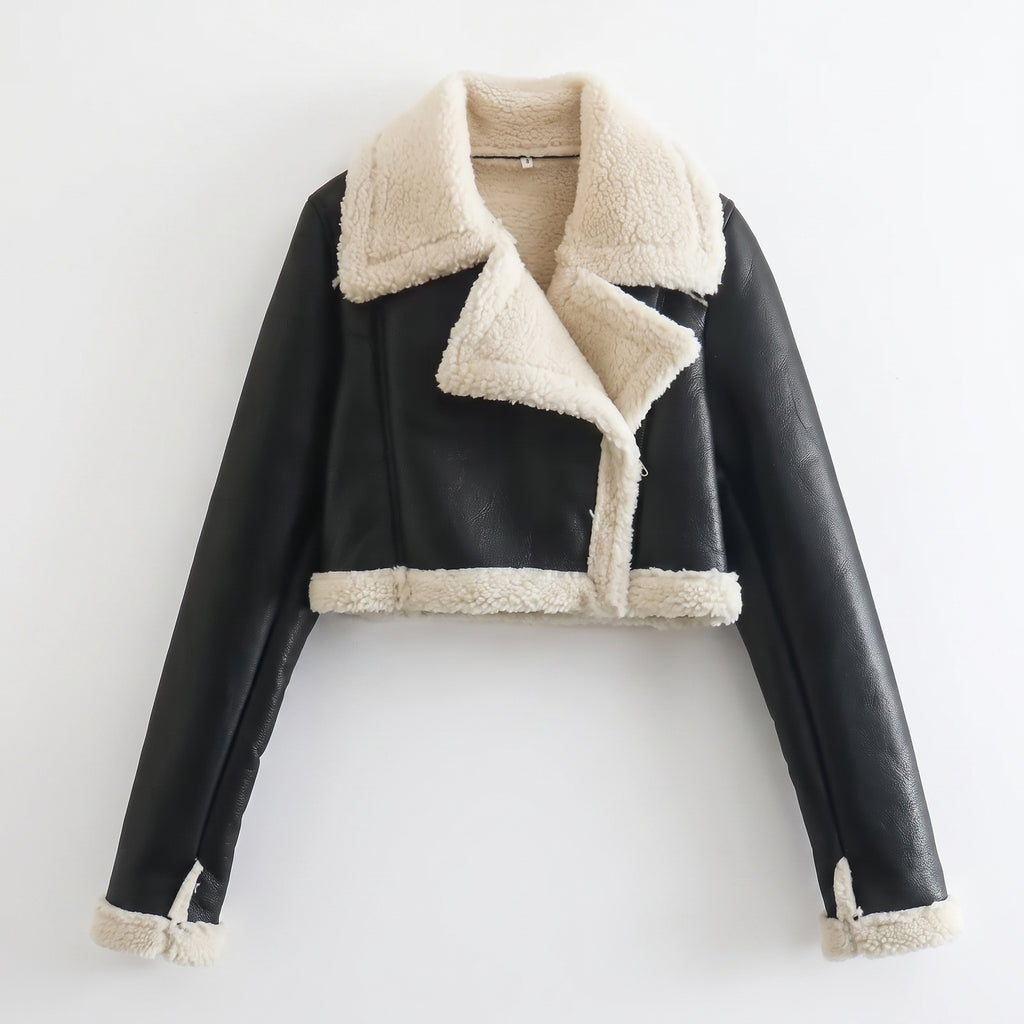 Chaqueta teddy de peluche chic