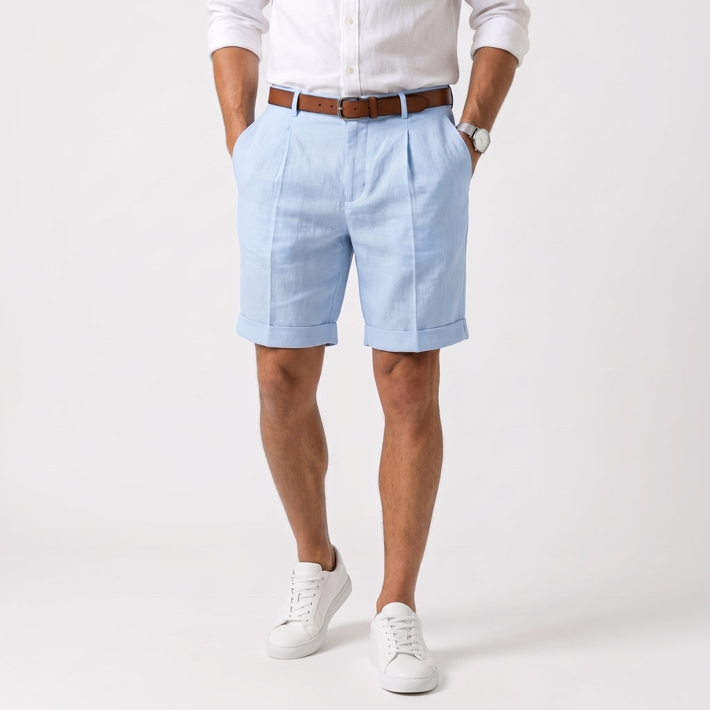 LESSARD | BERMUDAS ELEGANTES DE ALGODÓN TRANSPIRABLE