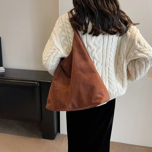 Bolso tote de ante