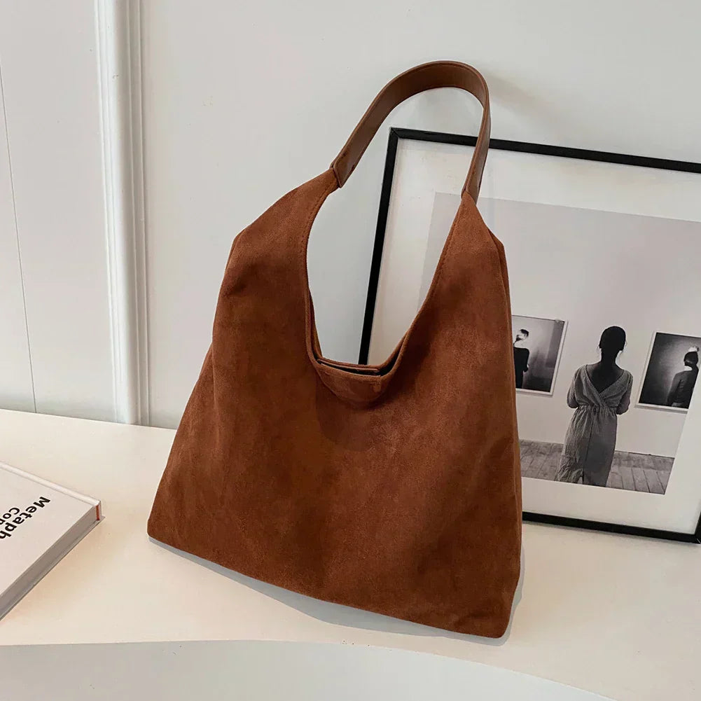 Bolso tote de ante
