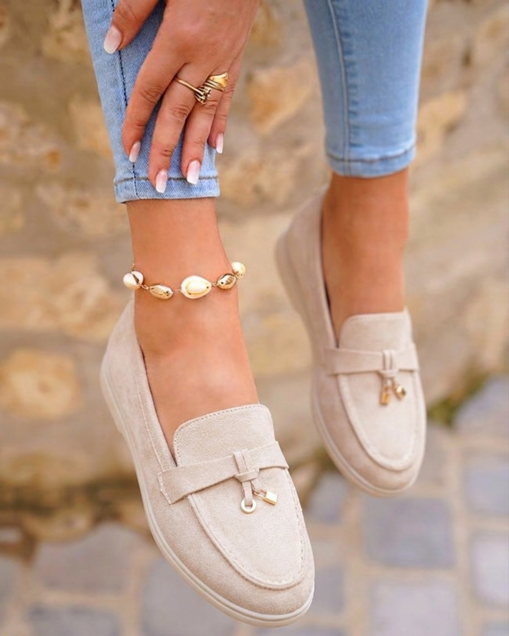 Élise | Mocasines Beige