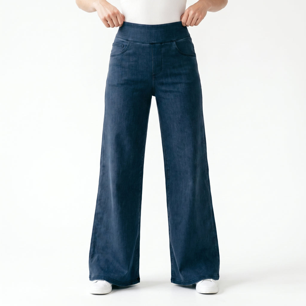 Pantalones cómodos, de cintura alta y elásticos